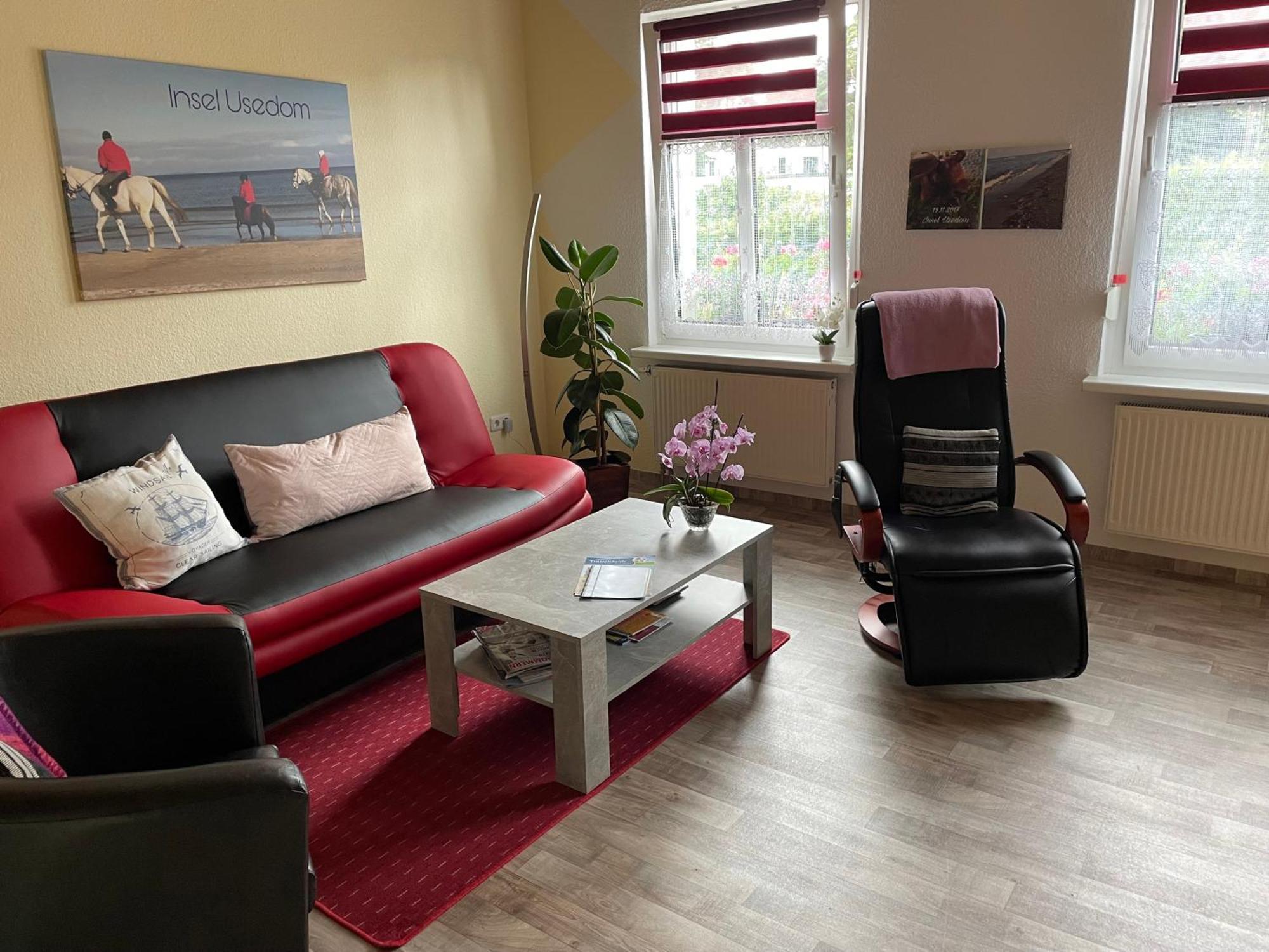 Ferienwohnung Mit Terrasse - Insel Usedom トラッセンハイデ エクステリア 写真